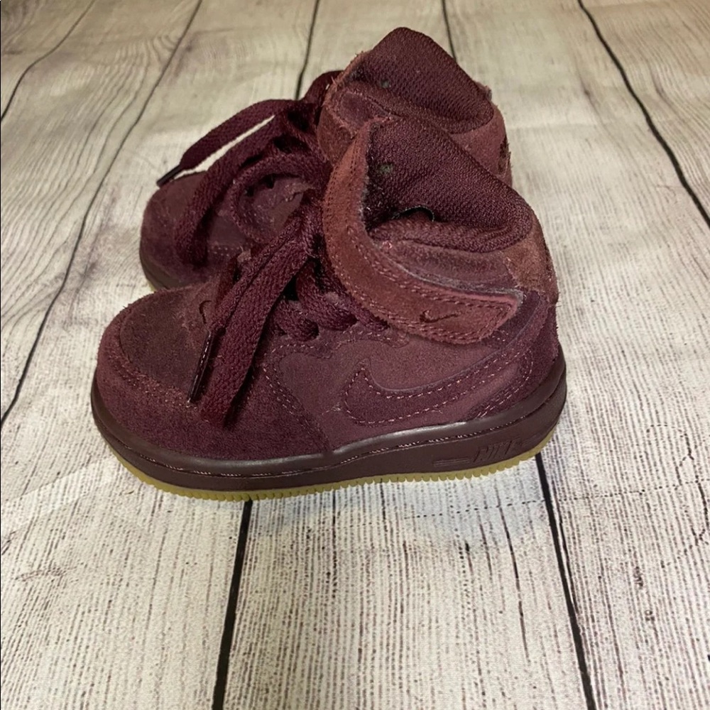 Nike Air Force 1 suede baby shoes